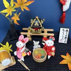 ちりめん細工，秋まつりセット
