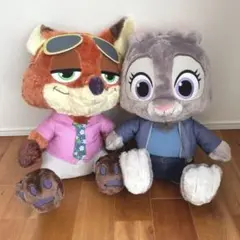 Disney ニック・ワイルド ジュディ・ホップスぬいぐるみ