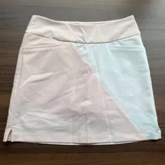 adidas golf ⭐︎ホワイト×ピンク　スカート　S size