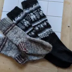 ウール厚手ソックス フリーサイズ