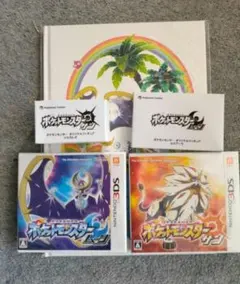 最後　ポケモン サン/ムーン予約特典フィギュア＆アートブック　３DS　ソフト付き