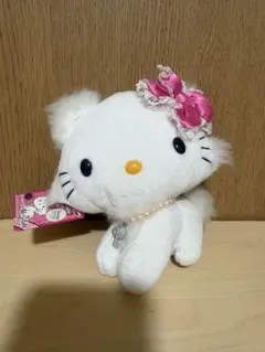 ハローキティ ぬいぐるみＭ パール 純白 1998年 サンリオ レア ハローキティ ぬいぐるみM パール 純白 1998年 サンリオ レア - メルカリ