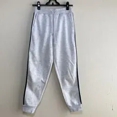 美脚サイドライン スウェットパンツ グレージョガーパンツルームウェア 160cm