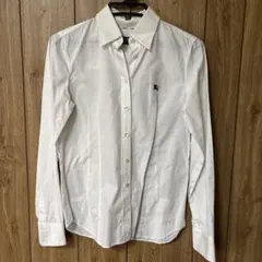 値下げ　BURBERRY BLUE LABEL 長袖シャツ　ブラウス　ホワイト
