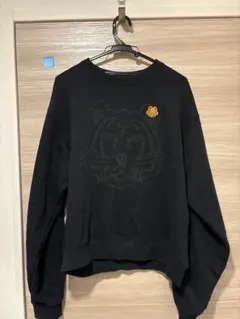 KENZO ブラック トラ刺繍 スウェット L