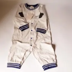 ⭐︎新品未使用タグ付⭐︎petitmain長袖グレーロンパースのサムネイル