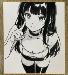 オリジナルイラスト ボールペン画 地雷系 一点物 - メルカリ