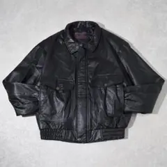 90s vintage leather jacket A-2 短丈レザーブルゾン