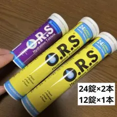 O.R.S 経口補水タブレット 12錠入り 6本セット レモン味 オレンジ味