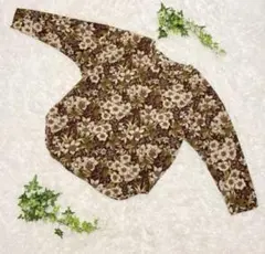 ★美品★ Pavot Cing パボットシング　ブラウス　花柄　茶色　ゆったり