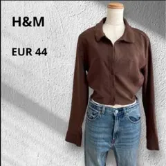 ◆H&M ディバイデッド　ショート丈長袖シャツ　バックリボン　背中あき　44のサムネイル