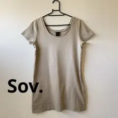 即購入可☆Sov. カットソー とろみ素材 ダブスタのサムネイル