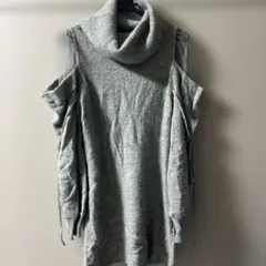 snidel スナイデル シースルーショルダーミニニットワンピース