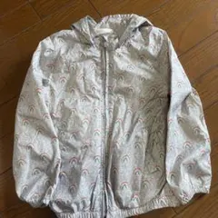 baby GAP レインボープリント　ウィンドウパーカー　110㎝　グレー