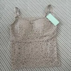 はくだけ簡単 レーシータンク 524 シアーグレージュ LLのサムネイル