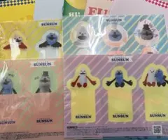 パペットスンスン♡A5ノート＆ブックマーカー コンプリートセット セブンイレブン