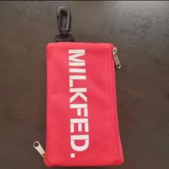 ​【新品タグ付】MILKFED. ミルクフェド クリアポケットポーチ レッドのサムネイル