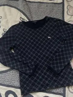 BURBERRY チェック柄 長袖Tシャツ y2k