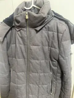 アダムスジャグラーダウンジャケットレトロエンジングレーS