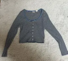 Levi’s ボーダー柄 長袖 クロップド丈 カーディガンのサムネイル