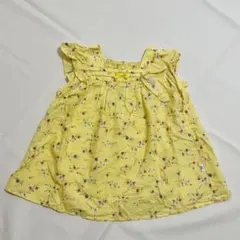 KUMIKYOKU 花柄チュニック 120サイズ 黄色