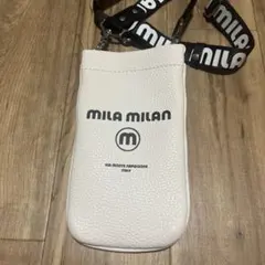 mila milan スマホショルダーバッグ 白のサムネイル