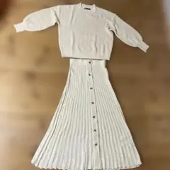 SHEIN リブ編み ウォッシャブルニット　セットアップ EU 36