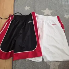 HoopStar バスケットボールパンツ Lサイズ 黒/白のサムネイル
