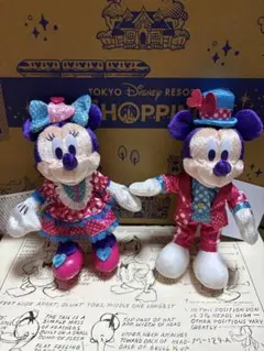 ミッキー ミニー ぬいぐるみバッチ　ミニパル　ファンダーランド　タグ付　完売品