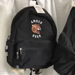 しまむら アンバーロア AMBER ROAR 黒リュック 大容量 - メルカリ