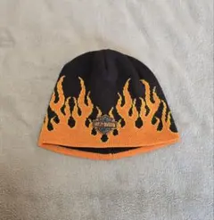 Harley-Davidson 炎模様 ニット帽