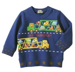 美品　ホットビスケッツ トレーナー 運送車70cm ８部袖