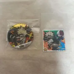 ヒロアカ コジマ 缶バッジ シール ステッカー 緑谷出久 爆豪勝己 轟焦凍