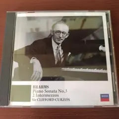ブラームス:ピアノ・ソナタ第3番/間奏曲 カーゾン(P)