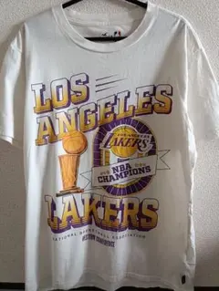Lakers ロゴ Tシャツ Lサイズ クリーム色 - メルカリ