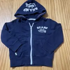 BEAMS mini パーカー 90ネイビー