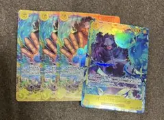 6くま プレイ用 1枚パラレル 3枚普通の OP12-119 計4枚