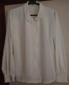 ref ホワイト 長袖シャツ Mサイズ
