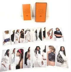 初期 HERMES ノッティングカード 初期 スカーフ 巻き方 21枚