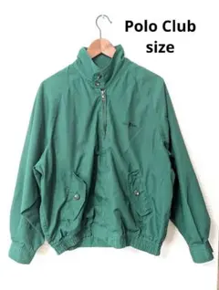 美品　Polo Club ヴィンテージ　ブルゾン　ジャンパー　裏地チェック柄　L