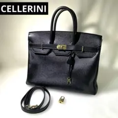 CELLERINI チェレリーニ 2WAYショルダー　ハンドバック　ブラック