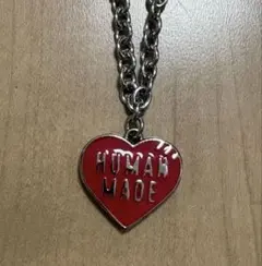 ヒューマンメイド ハートネックレス レッド - メルカリ