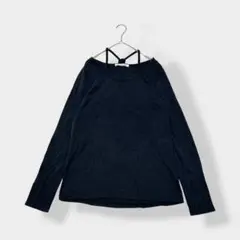 Heart Market ハートマーケット 鍵編みストラップ ロンT ブラックFのサムネイル