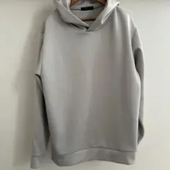 COMME CA ISM グレー フード付きパーカー M