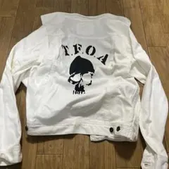 クズ&ワースト スカルプリント デニムジャケット