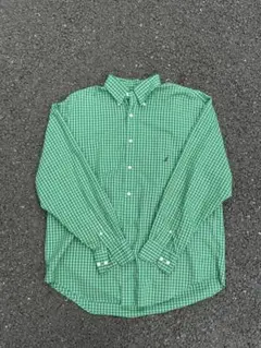 nautica 緑チェックシャツ