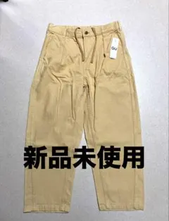 【新品未使用】GU カラーカーブタックパンツ　シェフパンツ