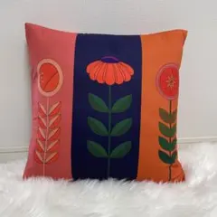 クッションカバー 45x45 ミッドセンチュリー 昭和 レトロ ポップb39