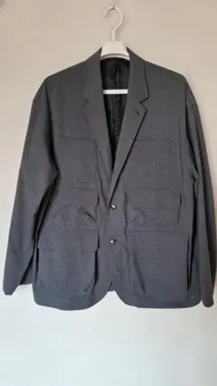 新品未使用 BEAMS 3ステップ ポケット ブレザージャケット グレー L