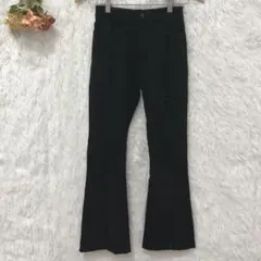 ★CONABLUE★コナブルー ストレッチパンツ【S】ボトムス ズボン 黒色